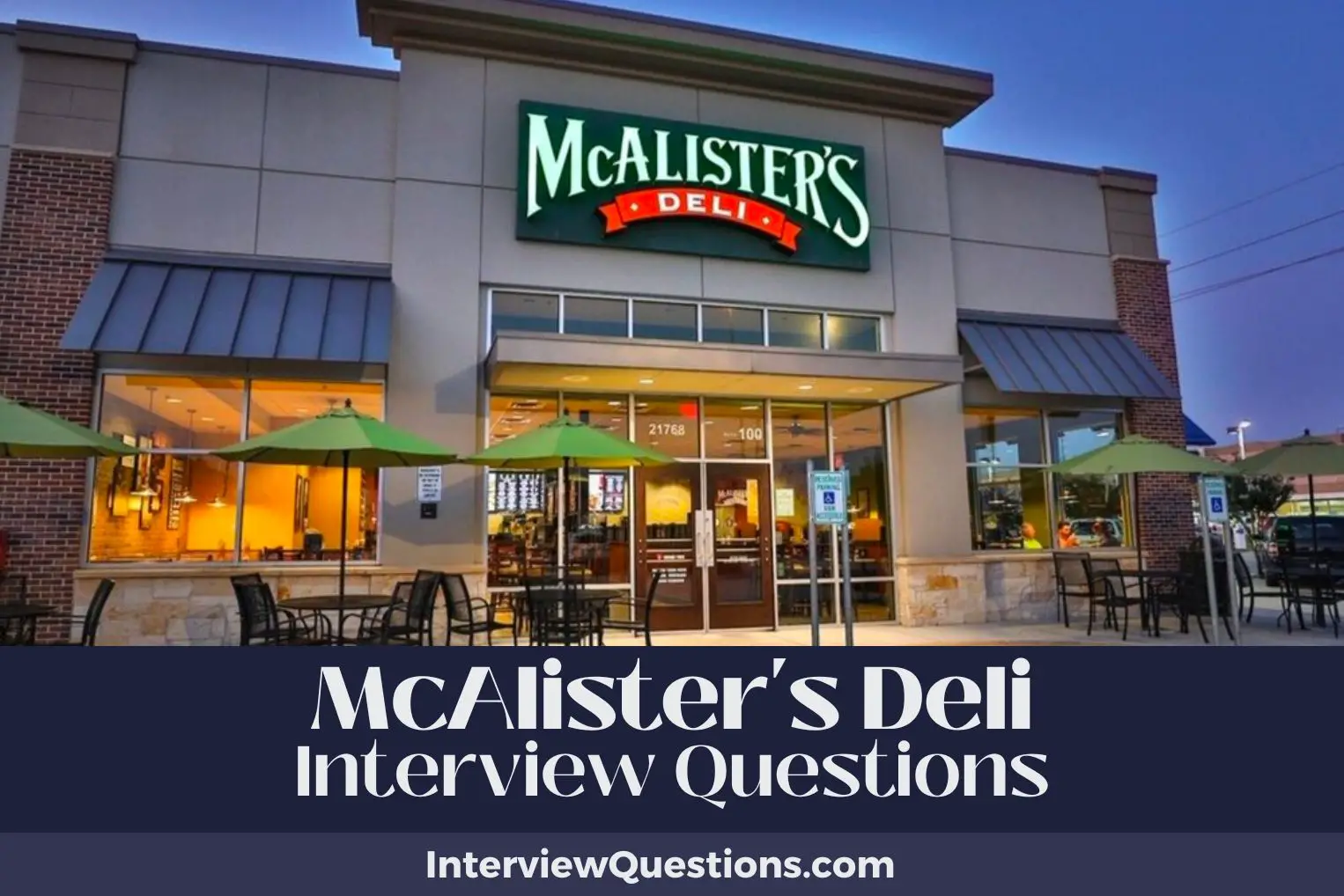 McAlister's Deli Interview Questions