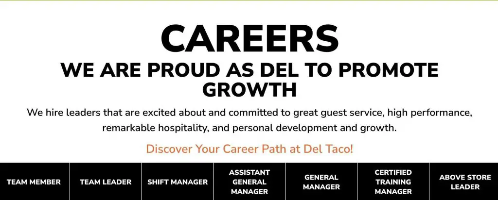 Del Taco Career Path