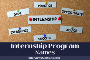 735 Internship Program Names For The Ultimate Opportunity