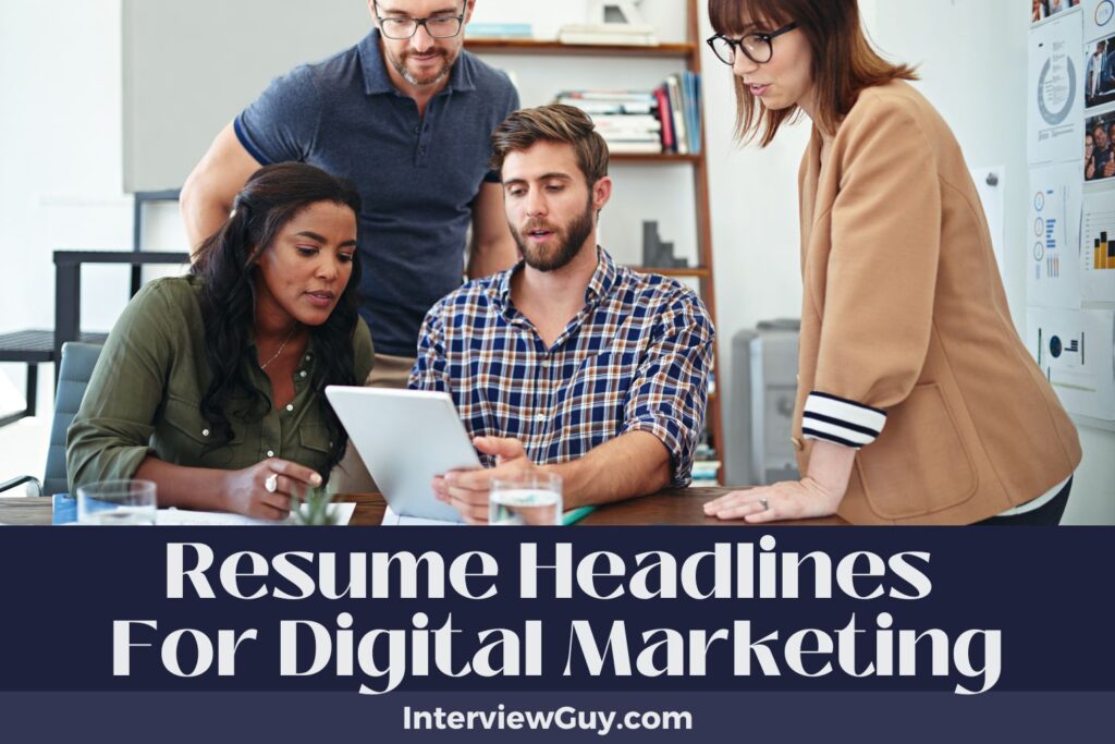 Digital Headline Example 715 Resume Headlines For Digital Marketing (Boost Your Profile)