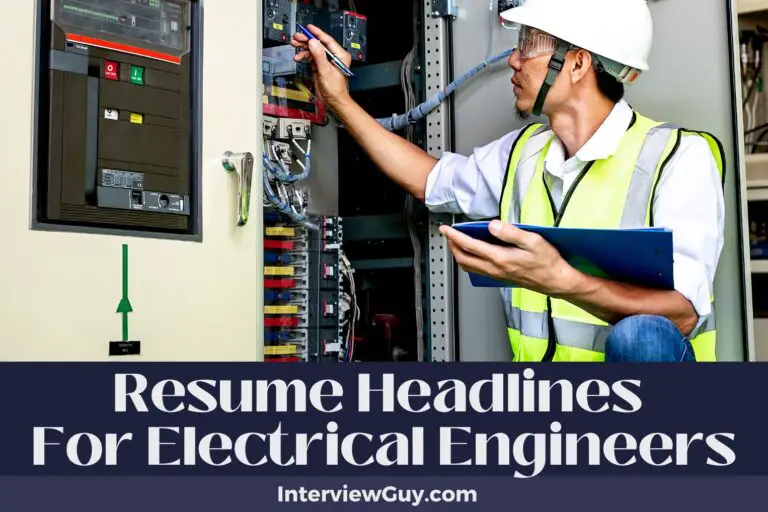 708 Resume Headlines For Electrical Engineers To Power Up