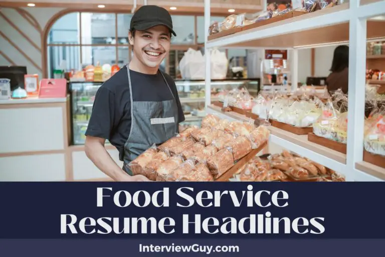 716 Resume Headlines For Food Service To Sizzle and Shine