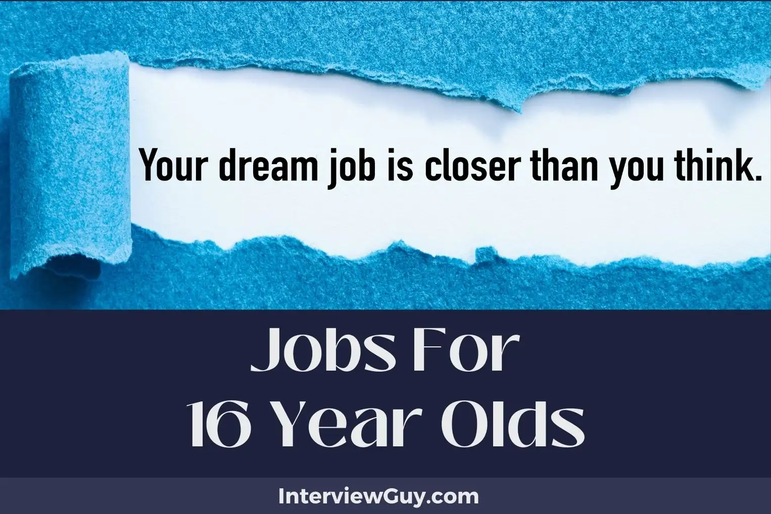 Jobs For 16 Year Olds