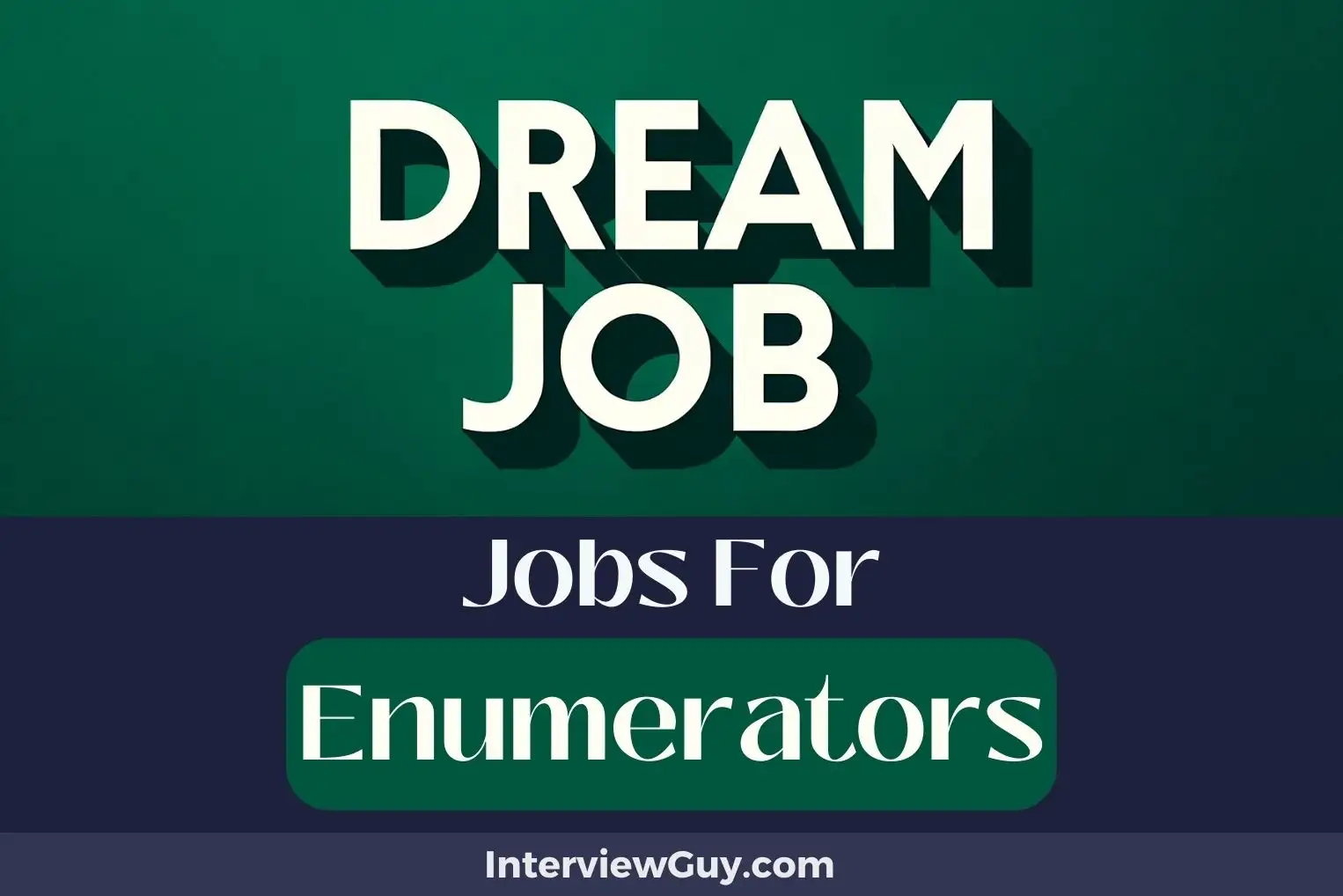 Jobs For Enumerators