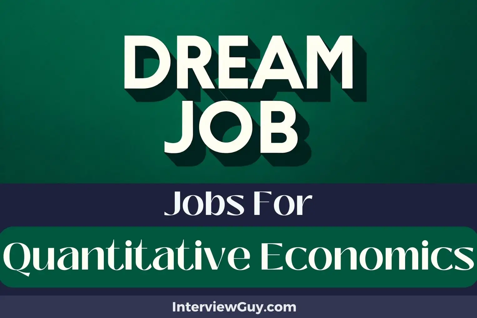 Jobs For Quantitative Economics
