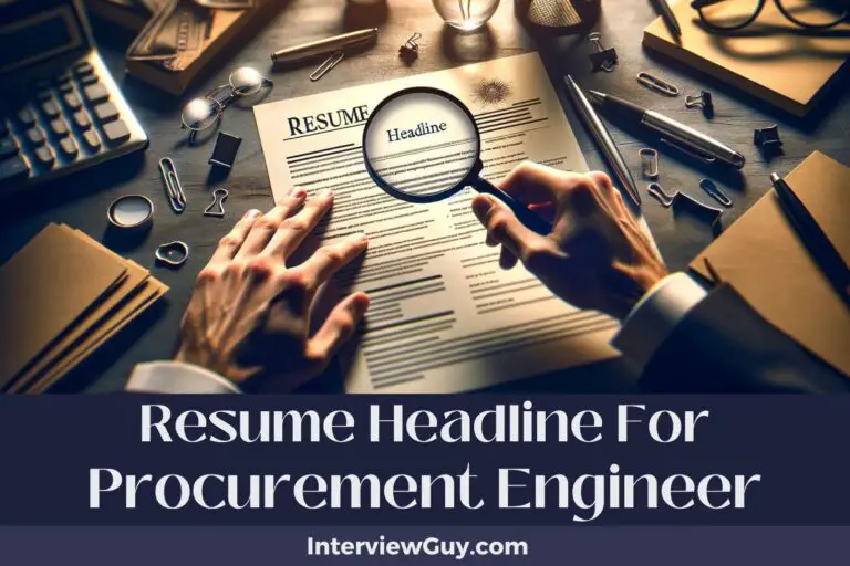811 Resume Headlines for Procurement Engineers (Supply Success)