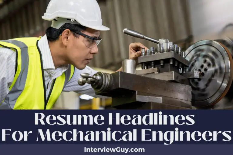 704 Resume Headlines For Mechanical Engineers (Gear Up Your Career)