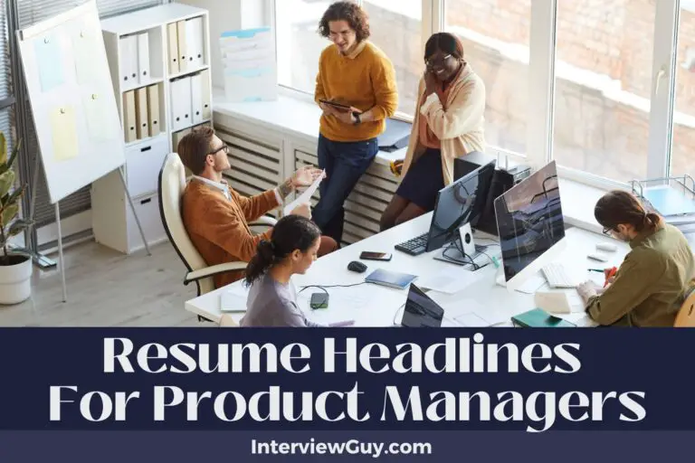 713 Resume Headlines For Product Managers That Speak Volumes