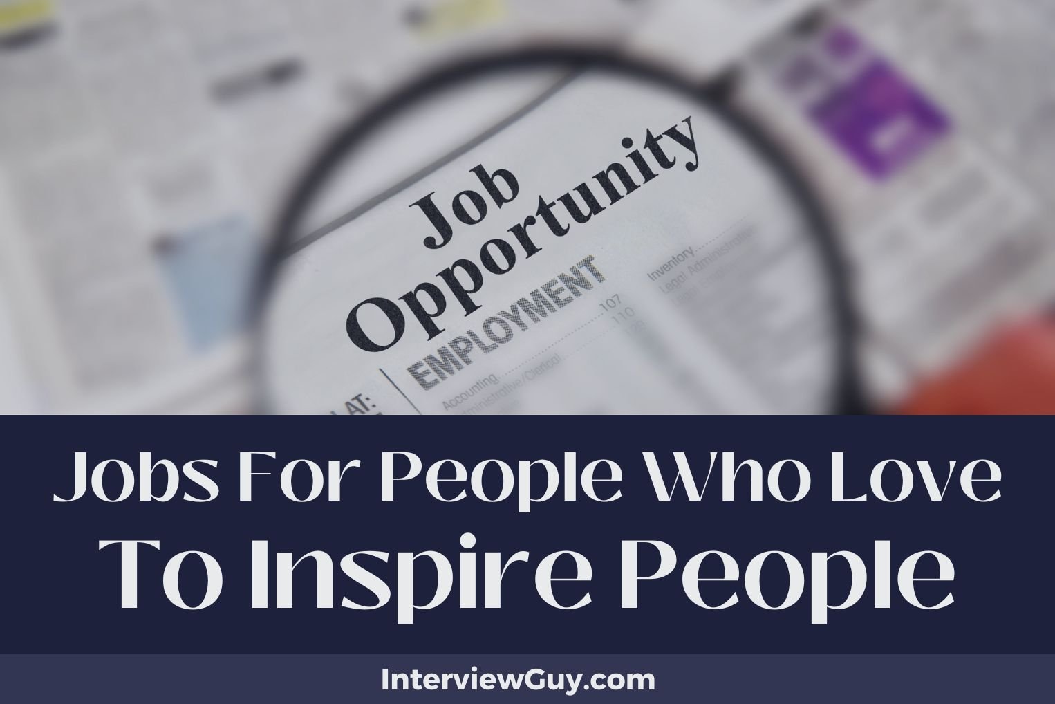 jobs for people who love to inspire people