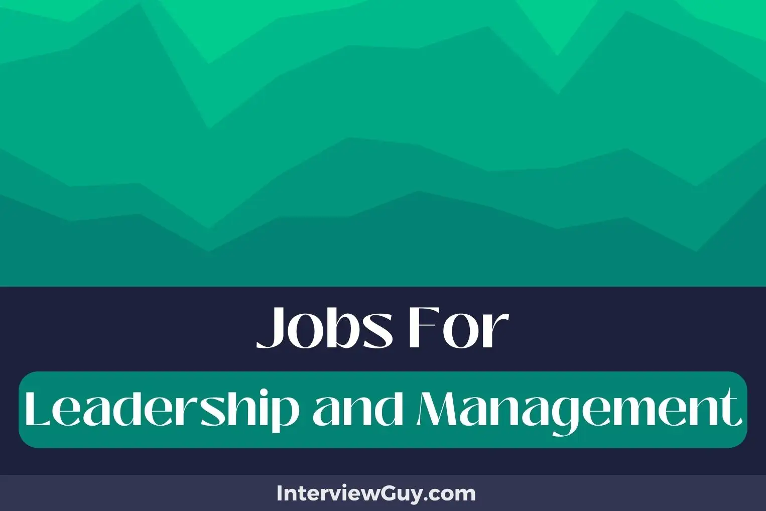 Jobs For Leadership and Management