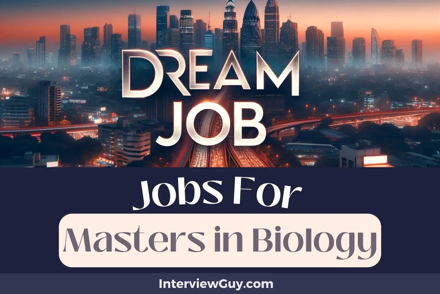 Jobs For Masters in Biology