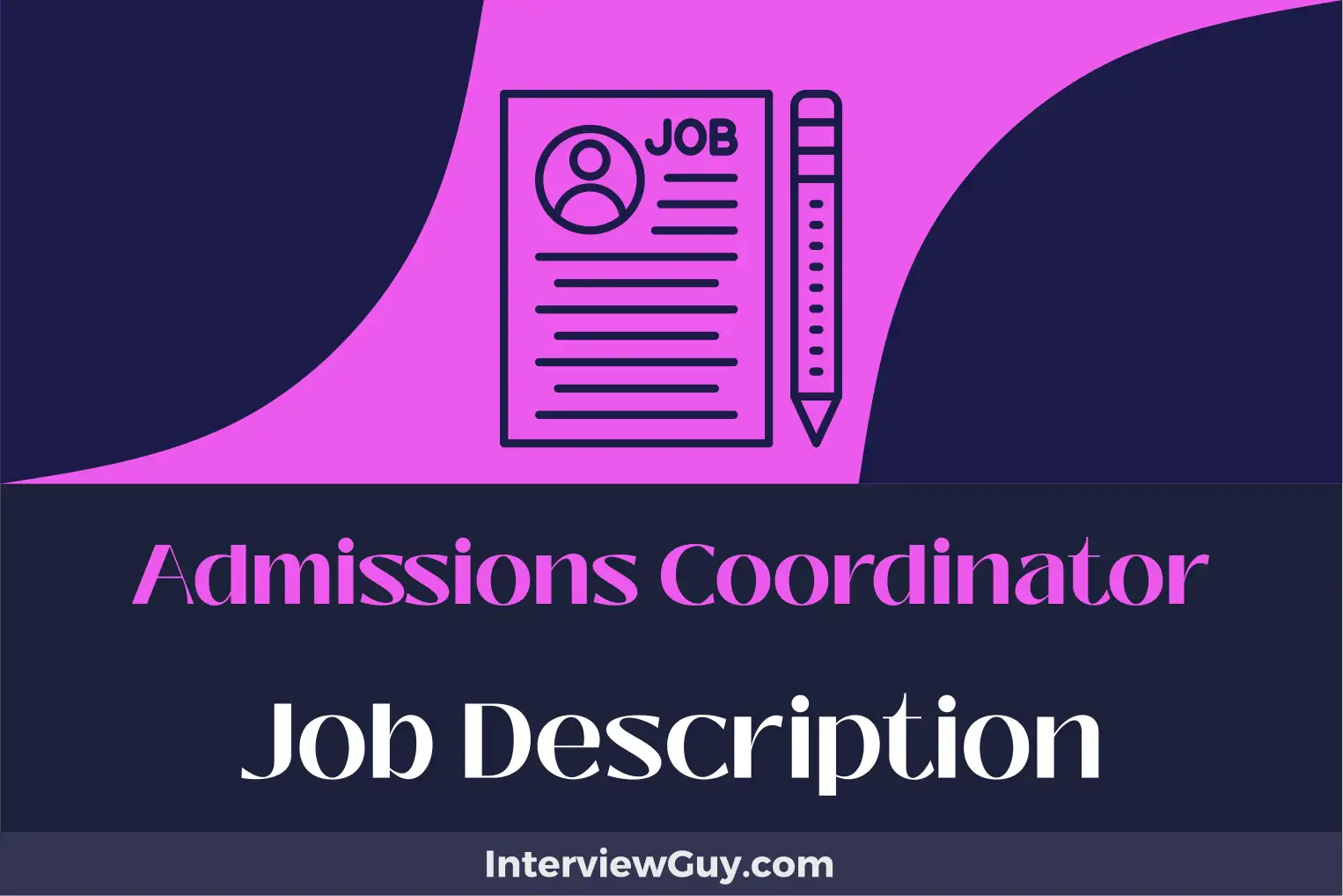 admissions coordinator job description