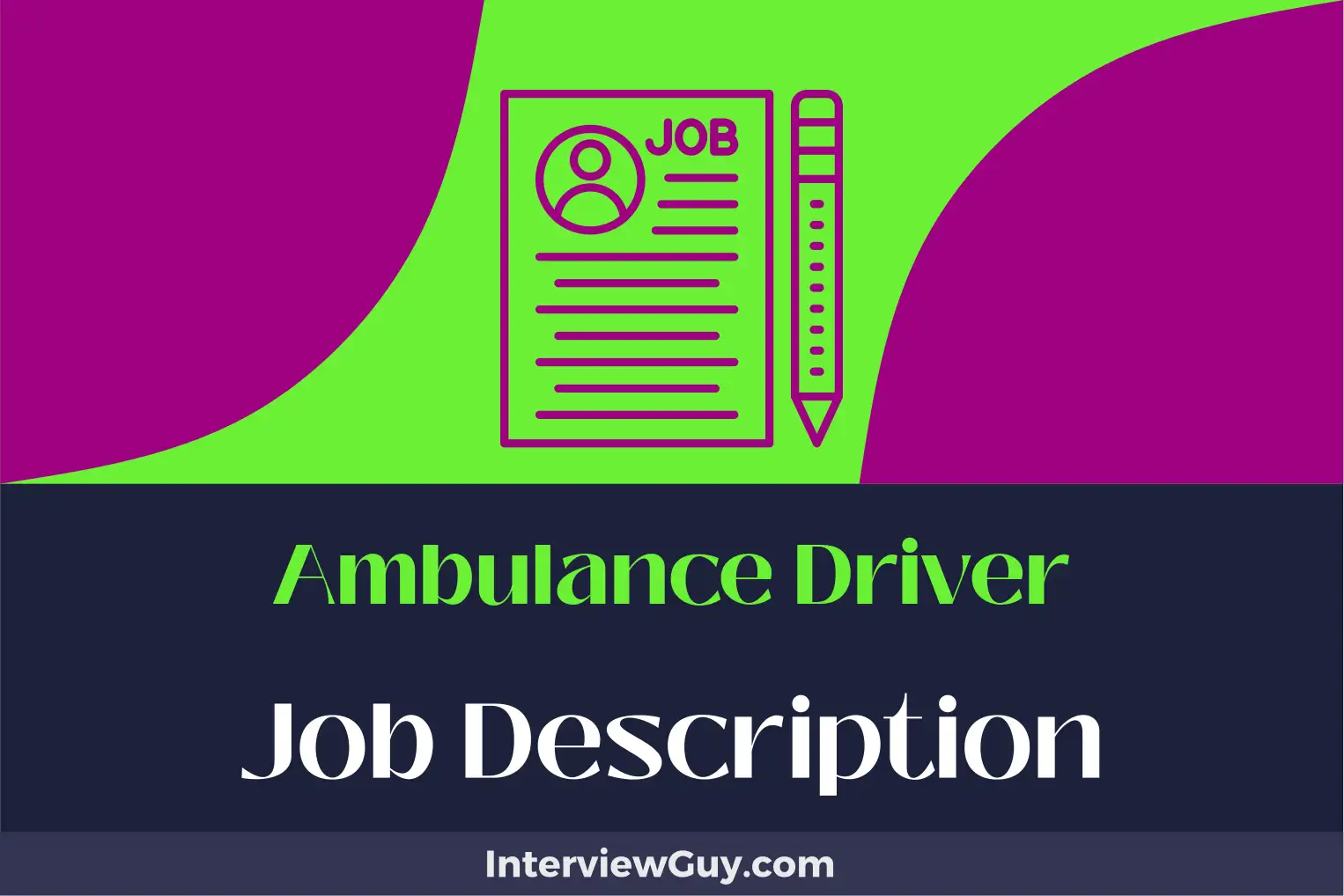 ambulance driver job description