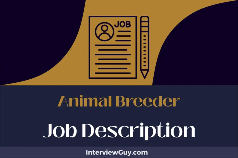 Animal Breeder Job Description [Updated for 2024]