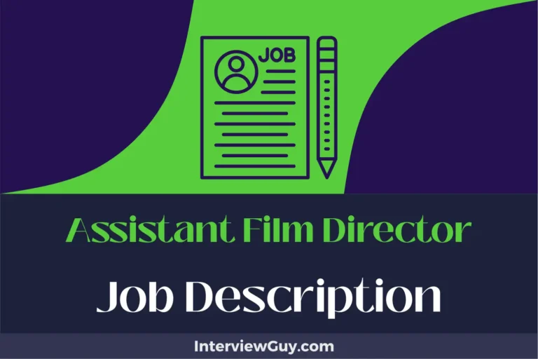 Assistant Film Director Job Description [Updated for 2024]