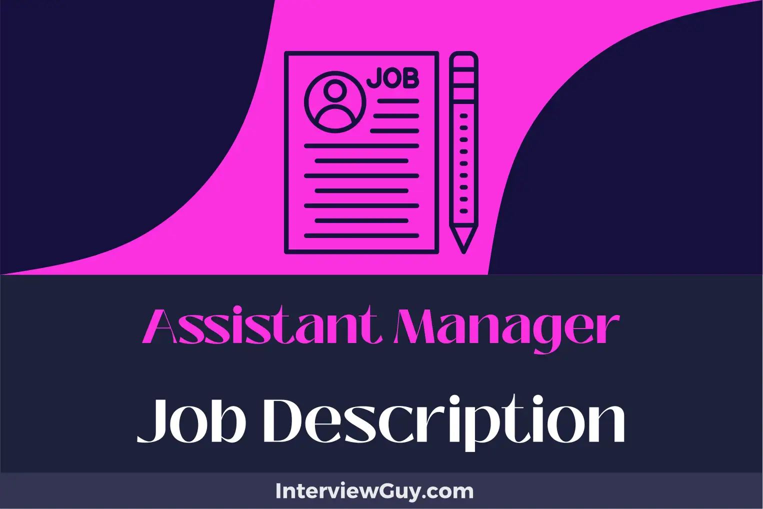 assistant manager job description