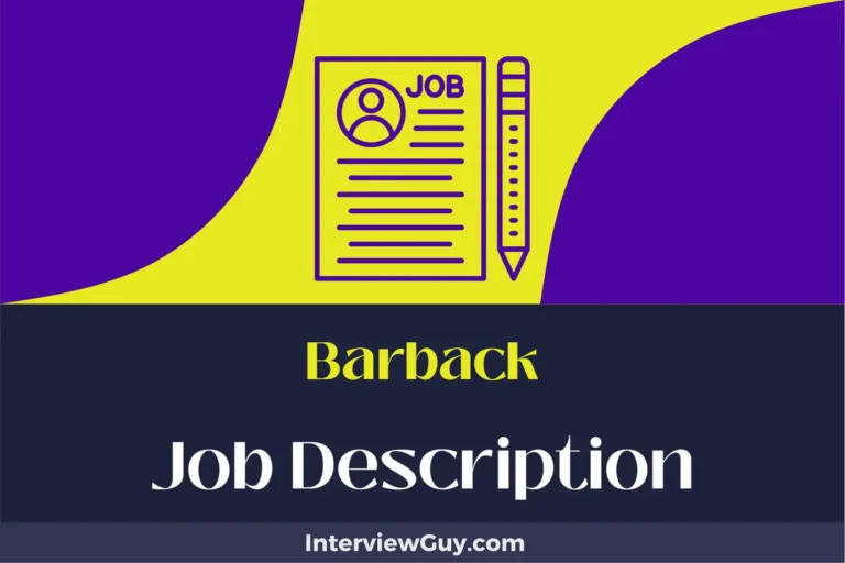 Barback Job Description [Updated for 2024]