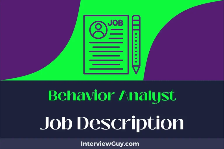 Behavior Analyst Job Description [Updated for 2024]
