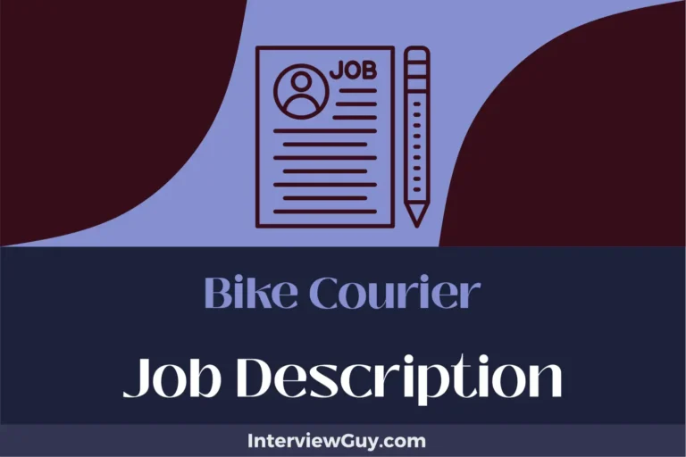 Bike Courier Job Description [Updated for 2024]