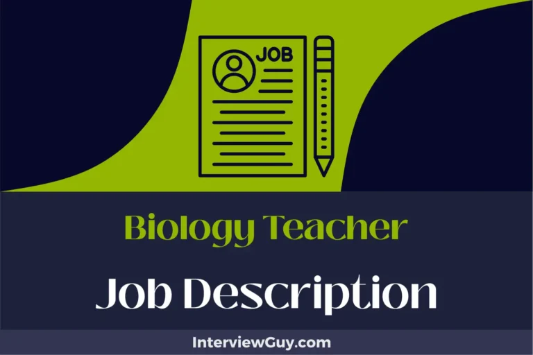 Biology Teacher Job Description [Updated for 2024]