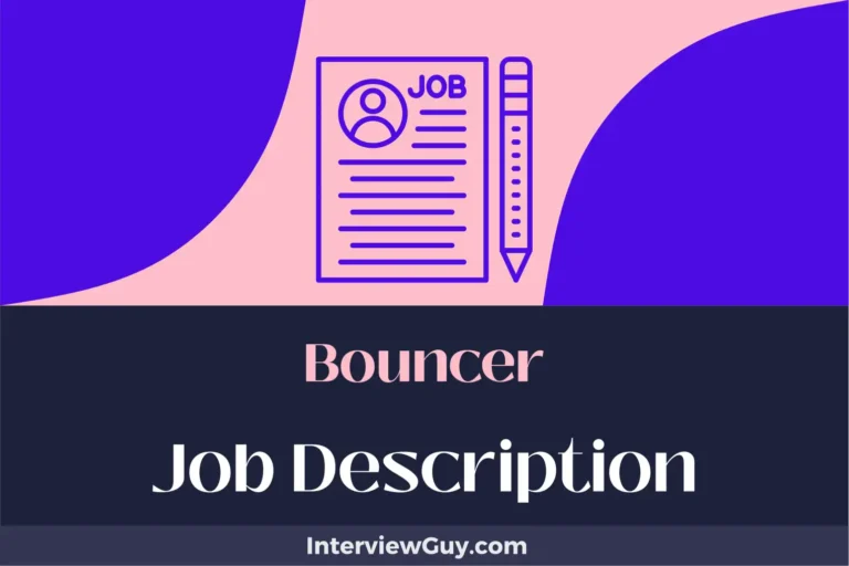 Bouncer Job Description [Updated for 2024]