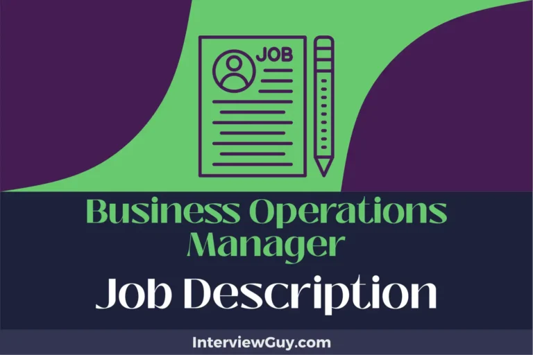 Business Operations Manager Job Description [Updated for 2024]