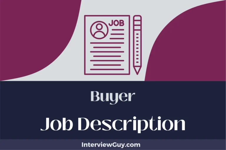 Buyer Job Description [Updated for 2024]