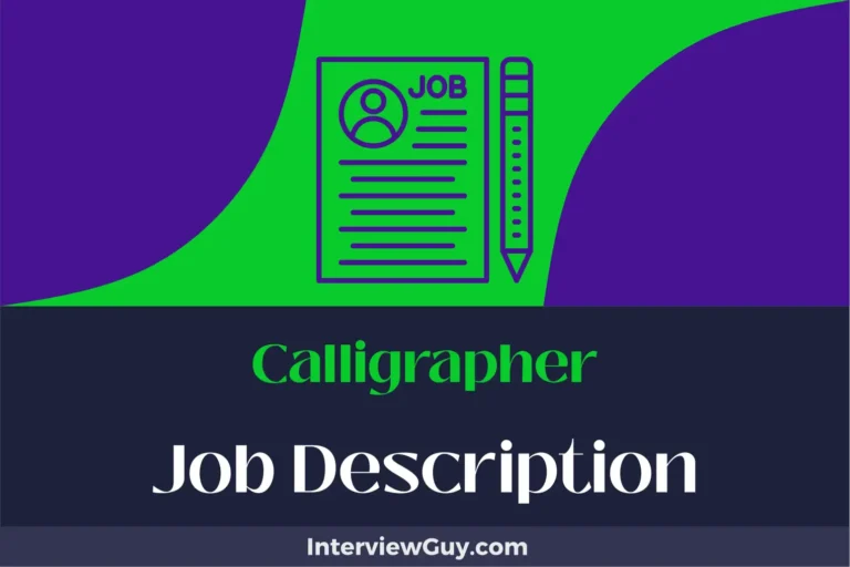 Calligrapher Job Description [Updated for 2025]