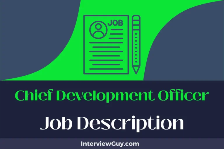 Chief Development Officer Job Description [Updated for 2024]