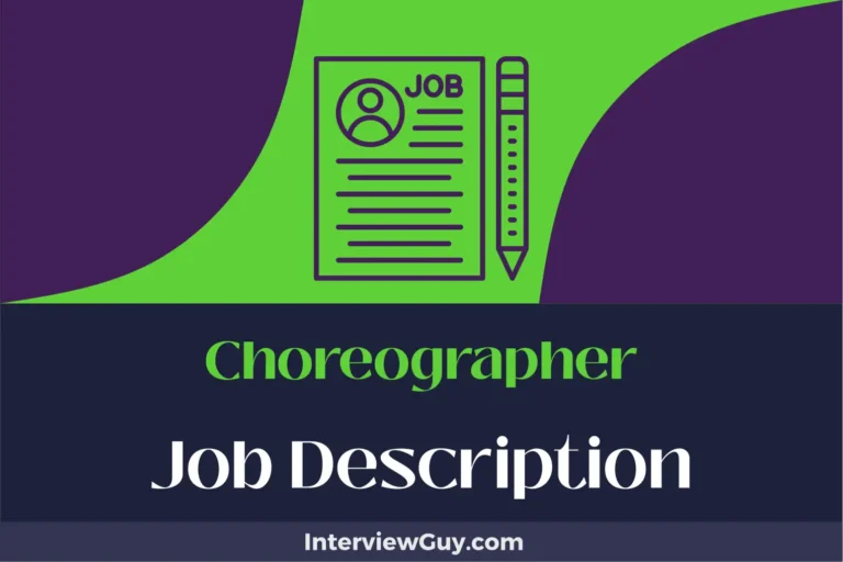 Choreographer Job Description [Updated for 2024]