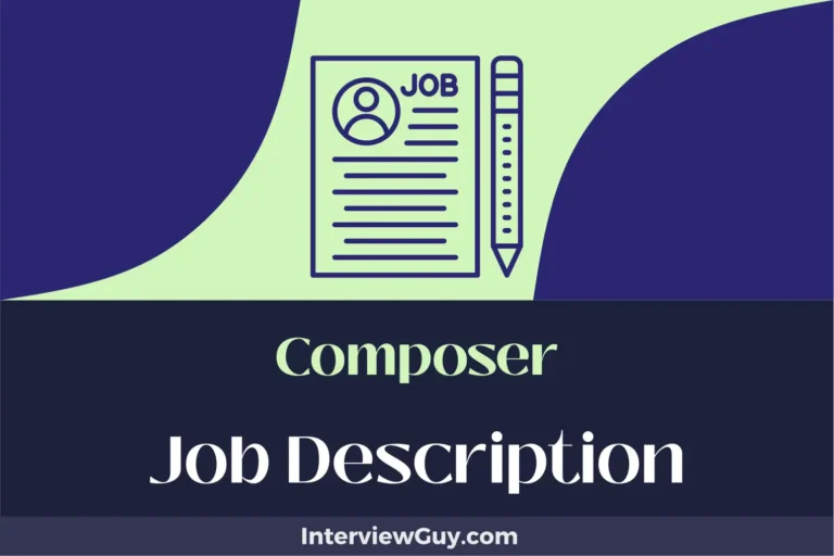 Composer Job Description [Updated for 2024]