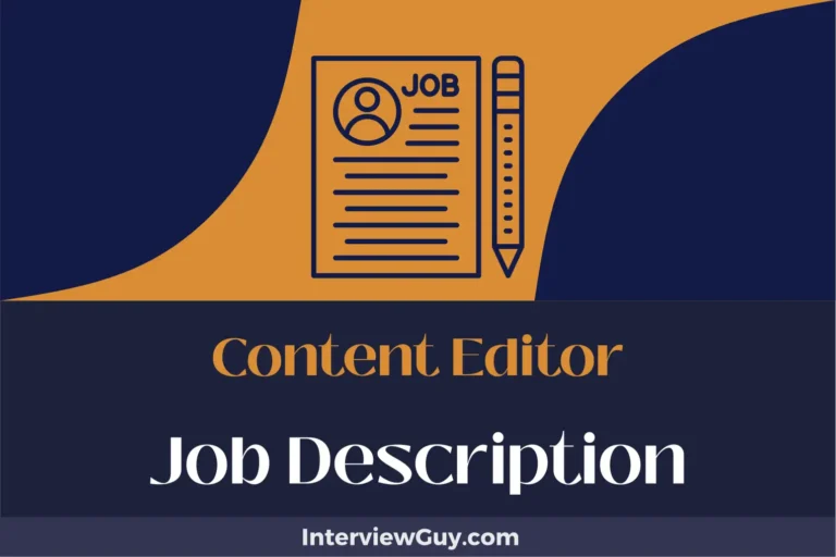 Content Editor Job Description [Updated for 2024]