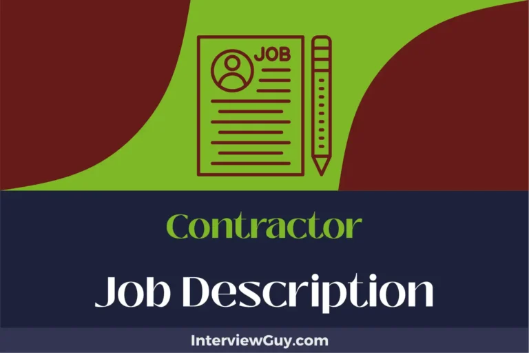Contractor Job Description [Updated for 2024]