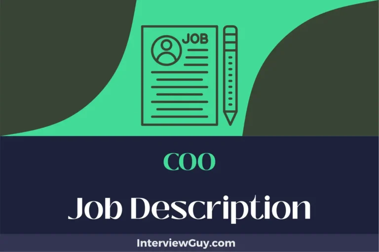 COO Job Description [Updated for 2024]