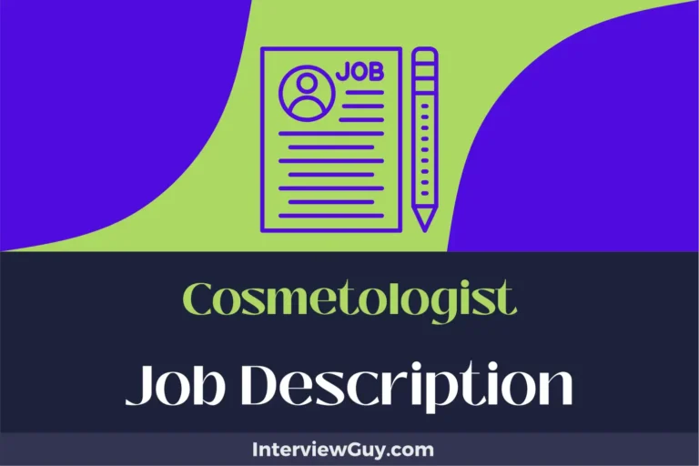 Cosmetologist Job Description [Updated for 2024]