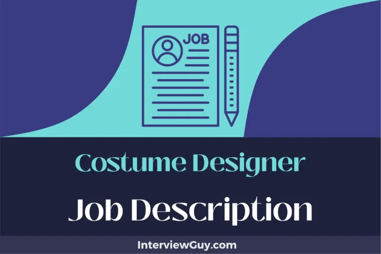 Costume Designer Job Description [Updated for 2024]