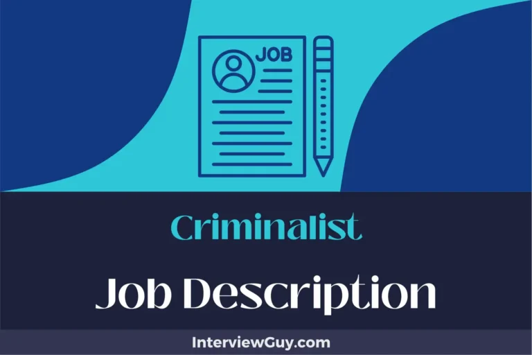 Criminalist Job Description [Updated for 2025]