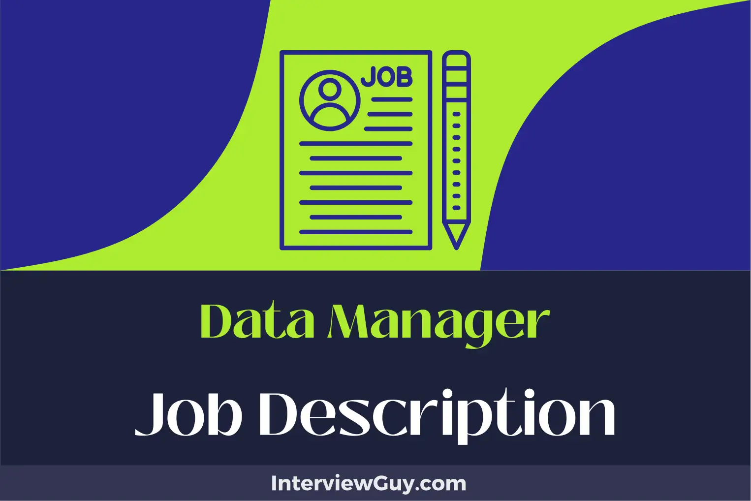 data manager job description