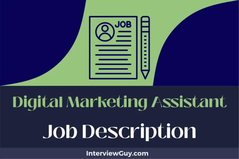 Digital Marketing Assistant Job Description [Updated for 2024]