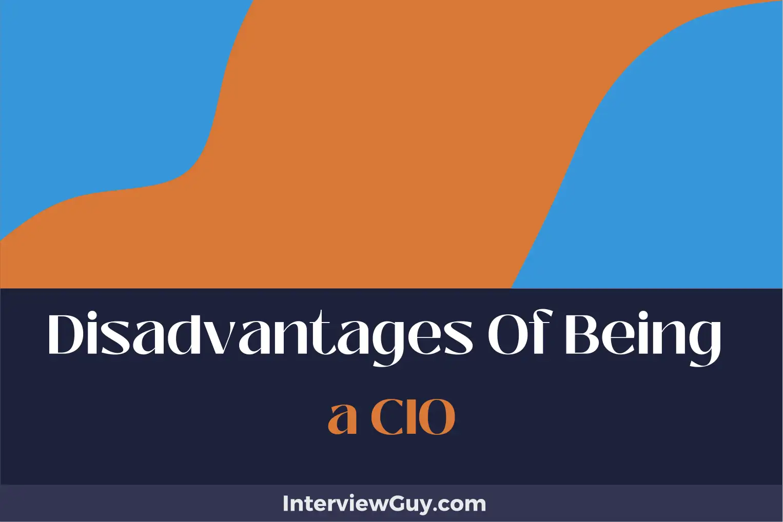 disadvantages of being a cio
