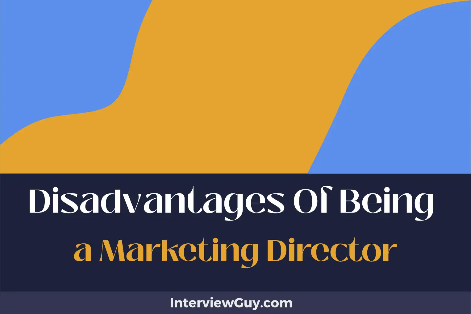disadvantages of being a marketing director