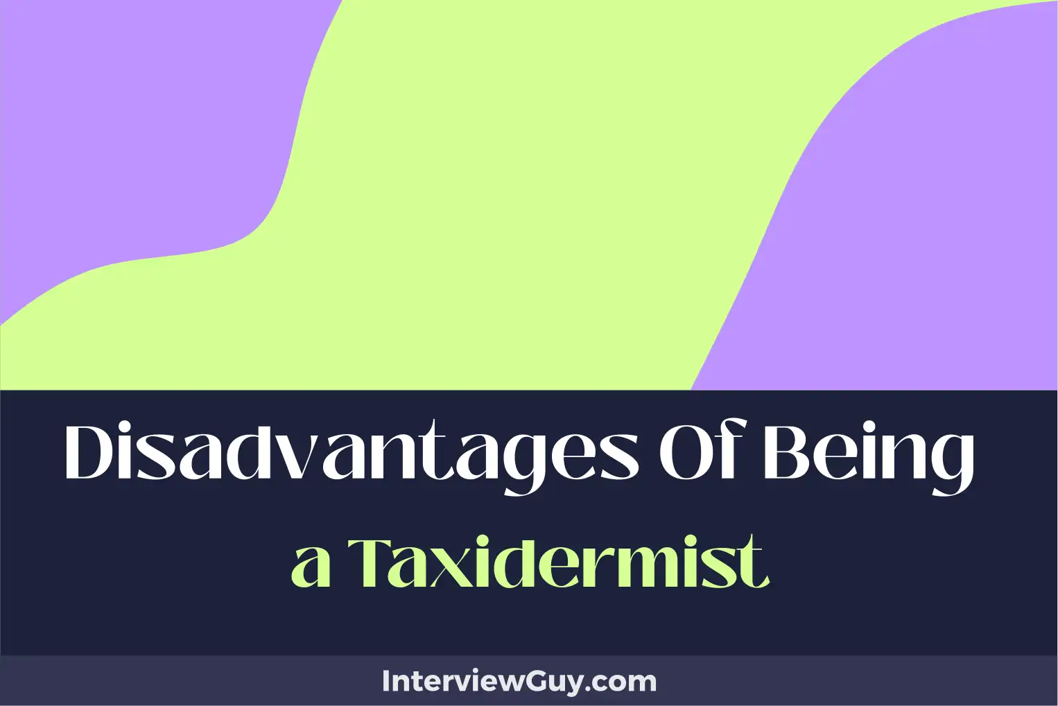 disadvantages of being a
