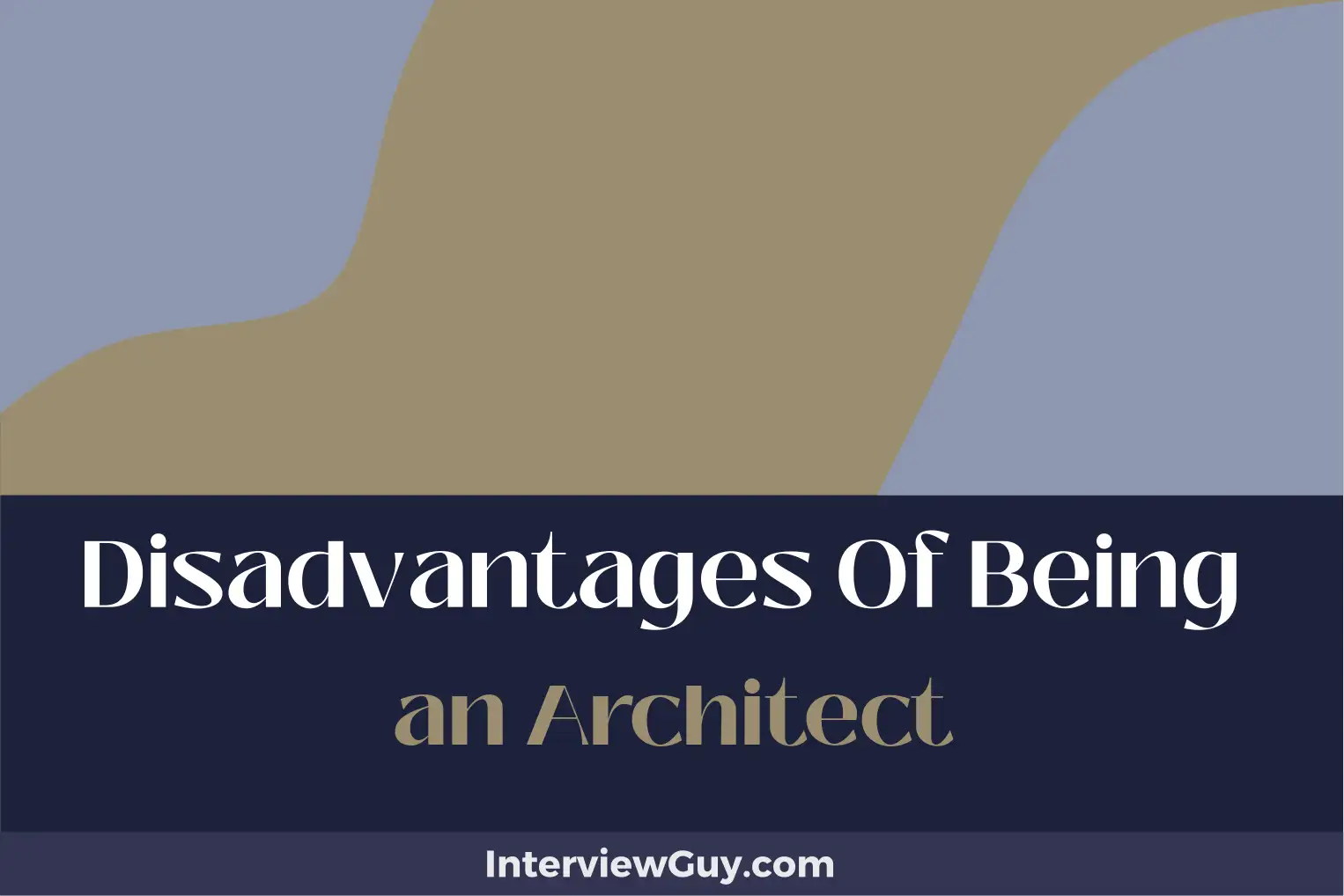 disadvantages of being an architect