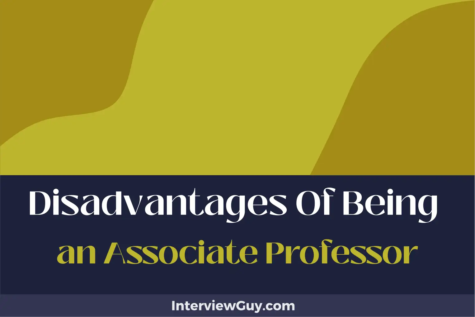 disadvantages of being an associate professor