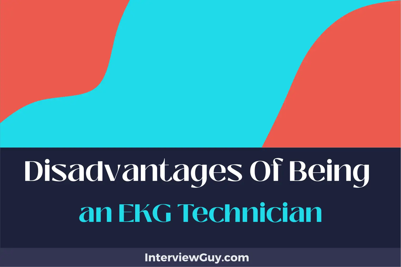 disadvantages of being an ekg technician