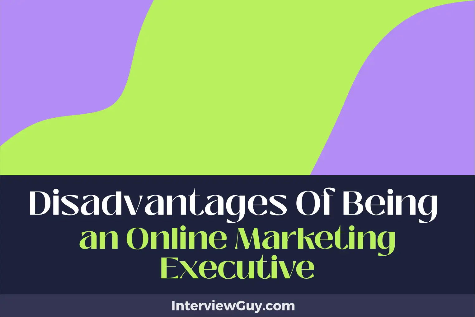 disadvantages of being an online marketing