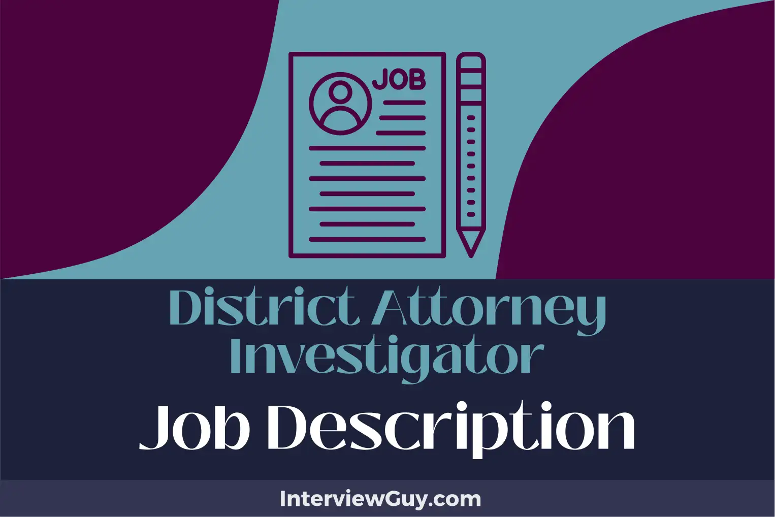 district attorney investigator job description