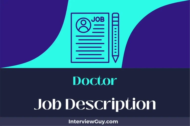 Doctor Job Description [Updated for 2024]