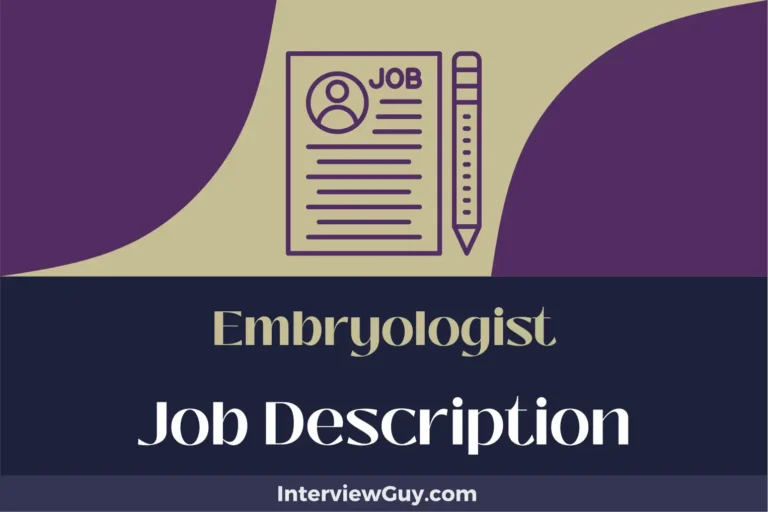 Embryologist Job Description [Updated for 2024]