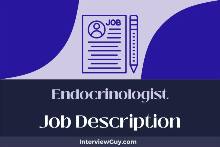 Endocrinologist Job Description [Updated for 2024]